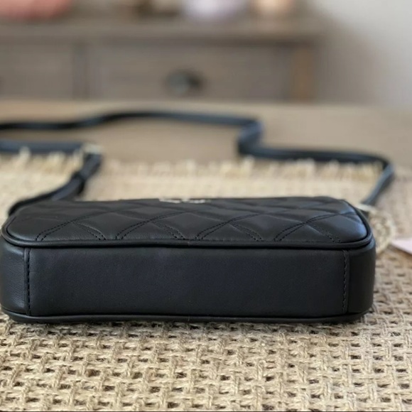 Kate Spade New York Natalia Quilted Smooth Leather Double zip Crossbody - Picture 7 of 8